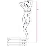 PASSION - BODYSTOCKING MUJER BS014 ROJO TALLA ÚNICA